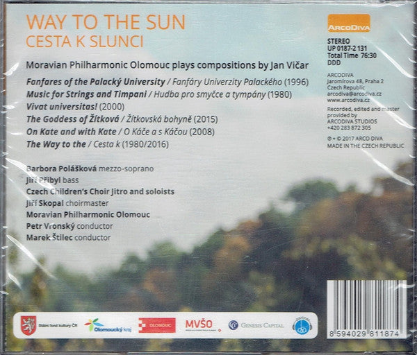 Jan Vičar : Way To The Sun - Cesta K Slunci (CD, Album)