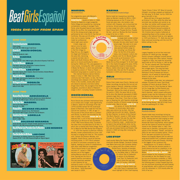Various : Beat Girls Español! (1960s She-Pop From Spain) (LP, Comp, Mono, RM, Whi)