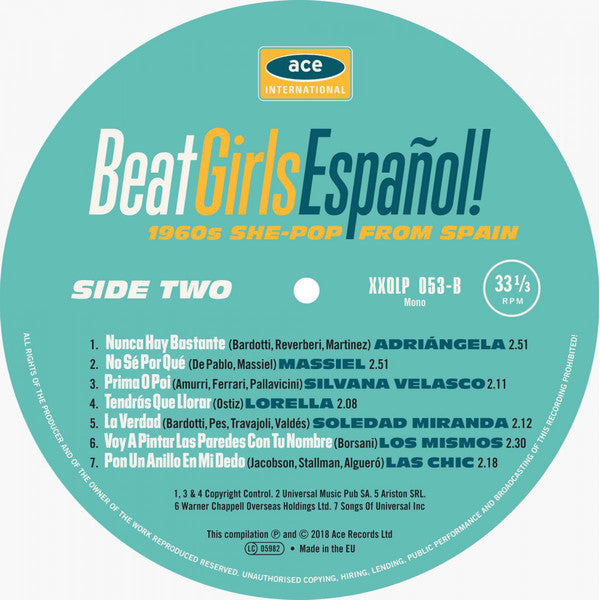 Various : Beat Girls Español! (1960s She-Pop From Spain) (LP, Comp, Mono, RM, Whi)
