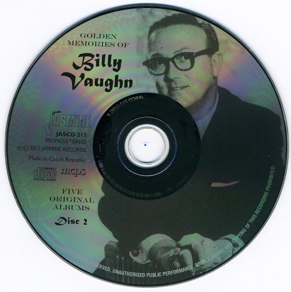 Billy Vaughn : Golden Memories Of Billy Vaughn (2xCD, Comp, Mono)
