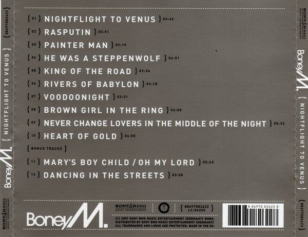 Boney M. : Nightflight To Venus (CD, Album, RE, RM)