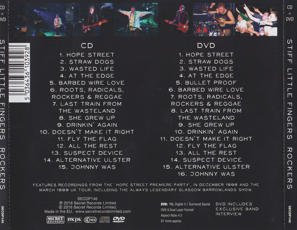 Stiff Little Fingers : Rockers (CD, Album + DVD-V)