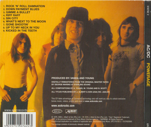 AC/DC : Powerage (CD, Album, Enh, RE, RM, Dig)