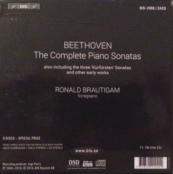 Ludwig van Beethoven, Ronald Brautigam : The Complete Sonatas (9xSACD, Hybrid, Multichannel, Comp + Box)