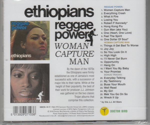 The Ethiopians : Reggae Power & Woman Capture Man (CD, Album, Comp, RM)
