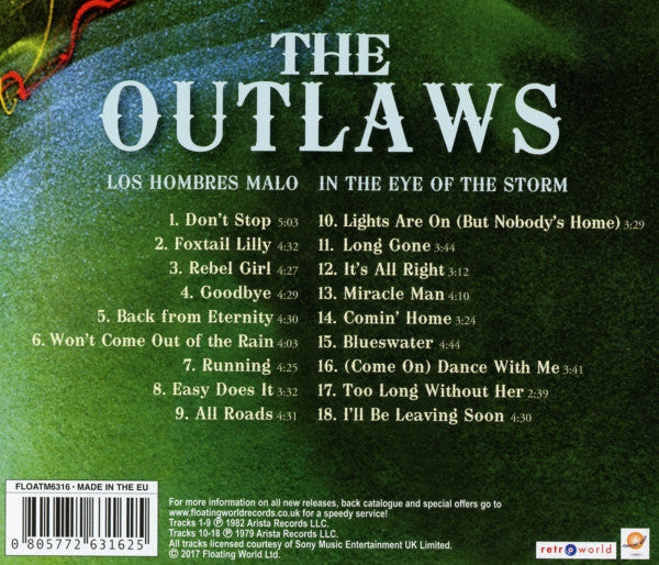 Outlaws : Los Hombres Malo & In The Eye Of The Storm (2xCD, Comp)