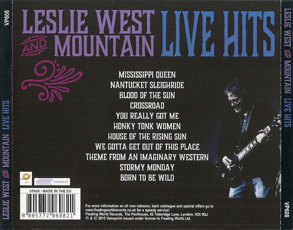 Leslie West And Mountain : Live Hits (CD, Comp)