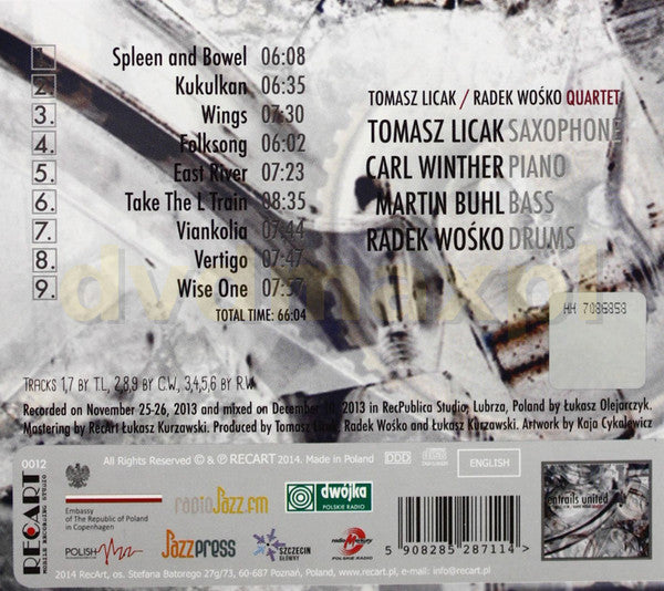 Tomasz Licak / Radek Wośko Quartet : Entrails United (CD, Album)