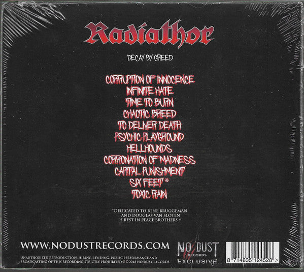 Radiathor : Decay By Greed (CD, Album)