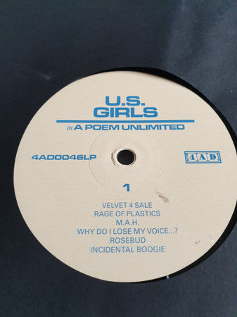 U.S. Girls : In A Poem Unlimited (LP, Album)