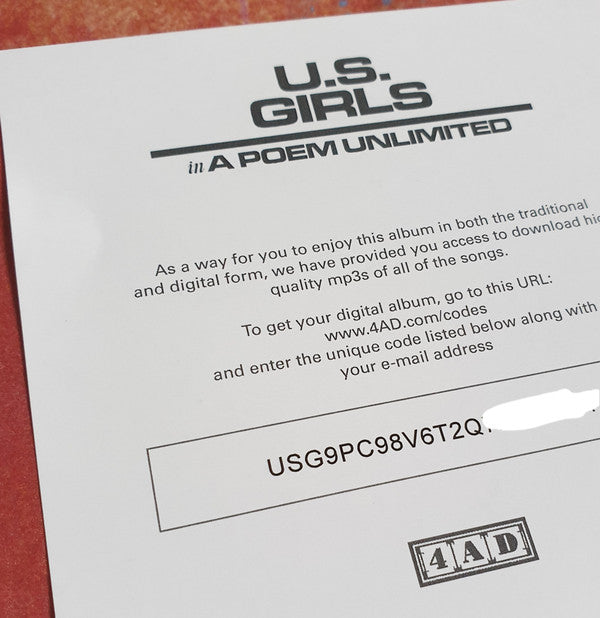 U.S. Girls : In A Poem Unlimited (LP, Album)