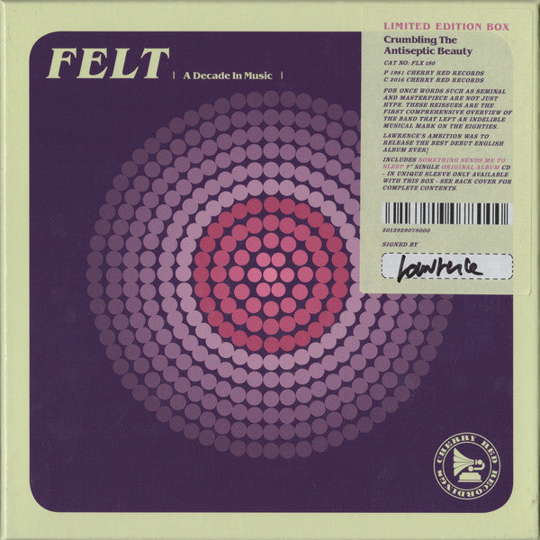 Felt : Crumbling The Antiseptic Beauty (CD, Album, RE, RM + 7", Single, RE + Box, Ltd)