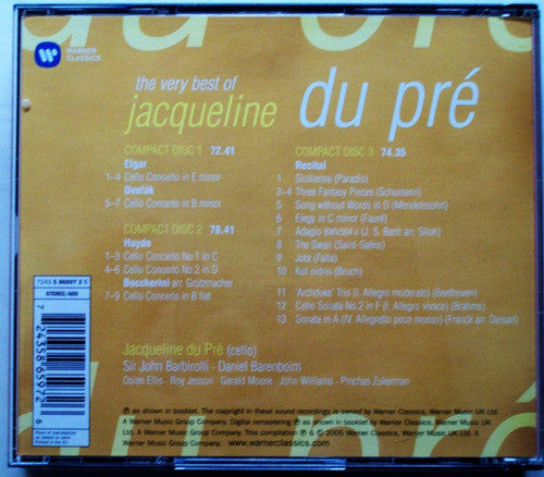 Jacqueline Du Pré : The Very  Best Of Jacqueline Du Pre (3xCD, Comp, RE, RM)