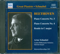Artur Schnabel / Ludwig van Beethoven : Piano Concerto No. 3 / Piano Concerto No. 4 / Rondo (Historical Recordings 1933) (CD, Comp, RM)