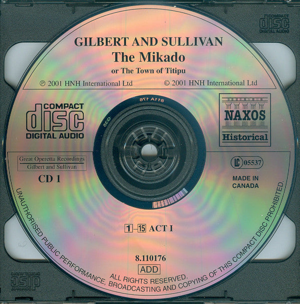 Gilbert & Sullivan, D'Oyly Carte Opera Company, The New Promenade Orchestra, Isidore Godfrey : The Mikado (2xCD, Album, RM)
