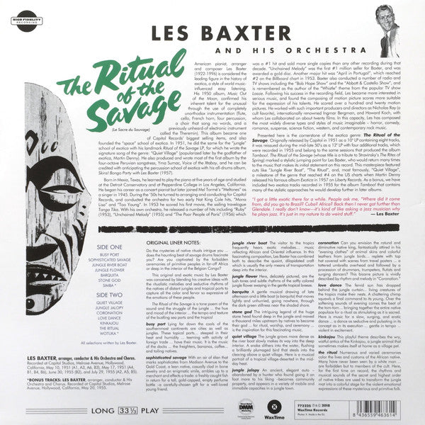 Les Baxter And His Orchestra* : Ritual Of The Savage (Le Sacre Du Sauvage)  (LP, Album, Ltd, RE, 180)