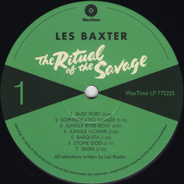 Les Baxter And His Orchestra* : Ritual Of The Savage (Le Sacre Du Sauvage)  (LP, Album, Ltd, RE, 180)