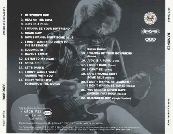 Ramones : Ramones (CD, Album, RE, RM, WMM)