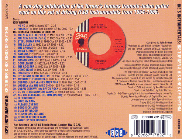 Ike Turner & His Kings Of Rhythm* : Ike's Instrumentals (CD, Comp)