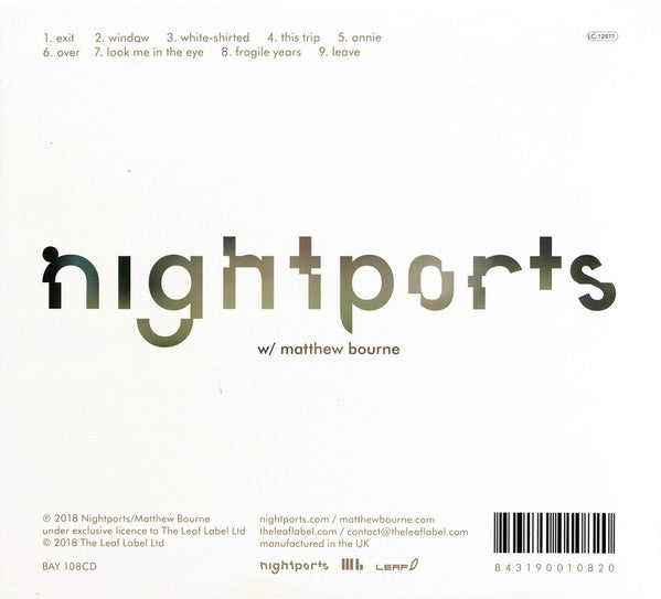 Nightports w/ Matthew Bourne : Nightports w/ Matthew Bourne (CD, Album)