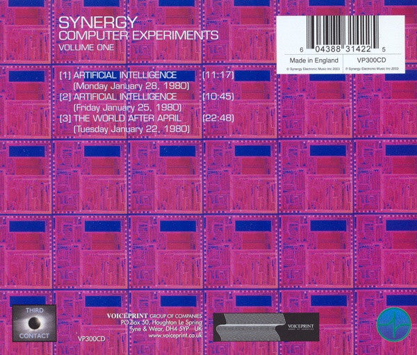 Synergy (3) : Computer Experiments Volume One (CD, Album, RE)