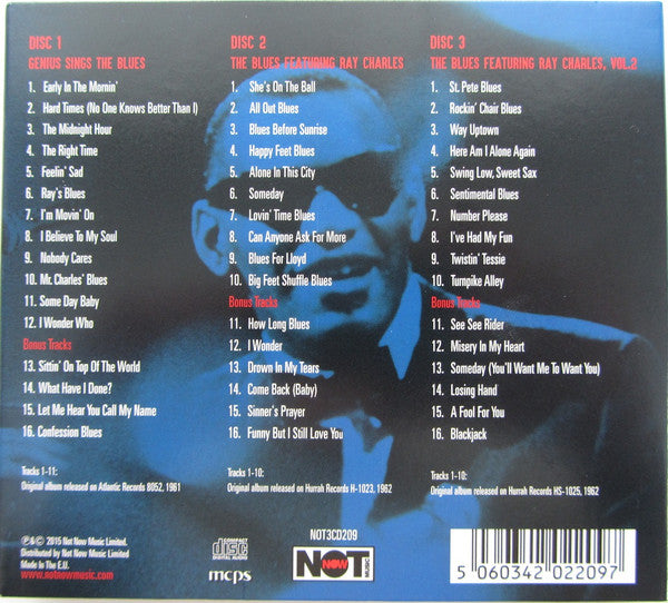 Ray Charles : The Genius Sings The Blues (3xCD, Comp)