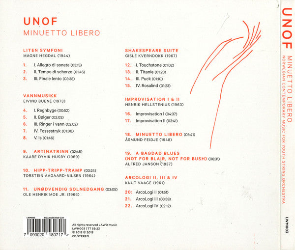 Unof : Minuetto Libero (CD, Album)