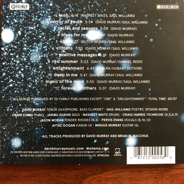 David Murray Feat. Saul Williams : Blues For Memo  (CD, Album)