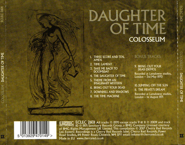 Colosseum : Daughter Of Time (CD, Album, RE, RM)