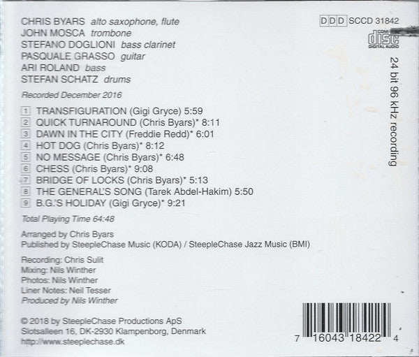 Chris Byars : New York City Jazz (CD, Album, 24 )