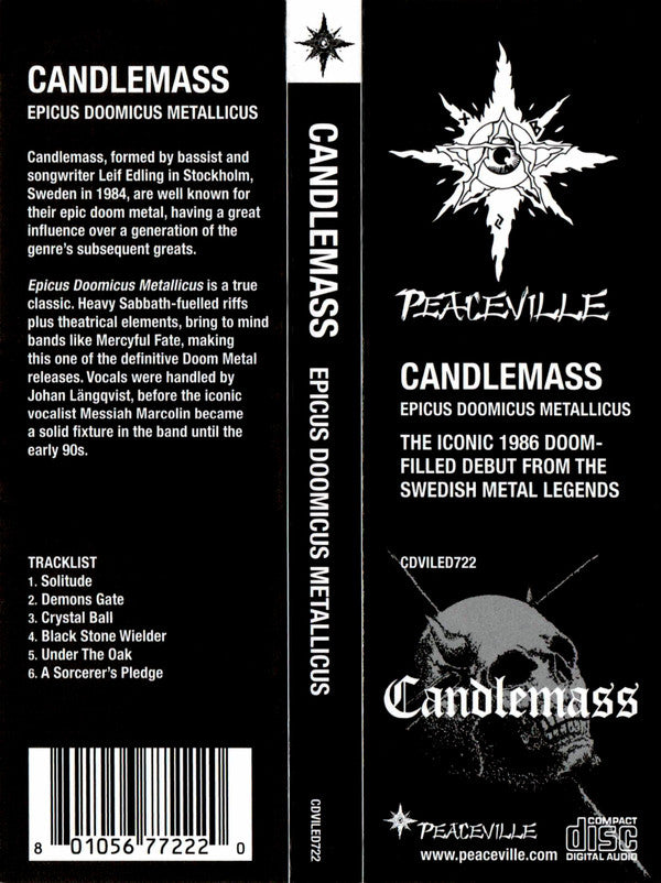 Candlemass : Epicus Doomicus Metallicus (CD, Album, RE, RM)