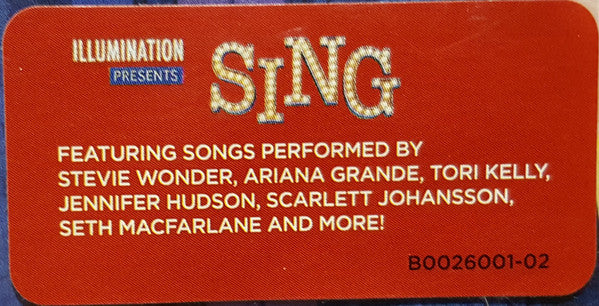 Various : Sing (Original Motion Picture Soundtrack) (CD, Album, Comp)