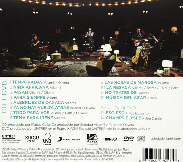 Soledad Villamil : Ni Antes Ni Después (CD, Album + DVD-V)