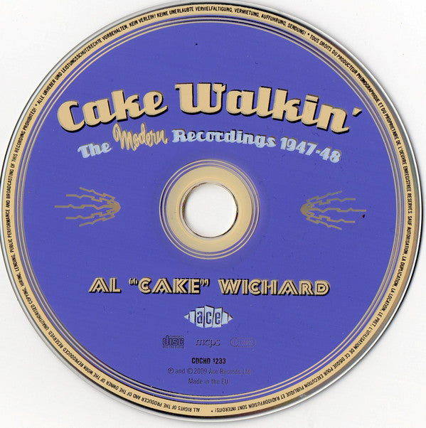 The Al Wichard Sextette : Cake Walkin' The Modern Reccordings 1947-48 (CD, Comp)