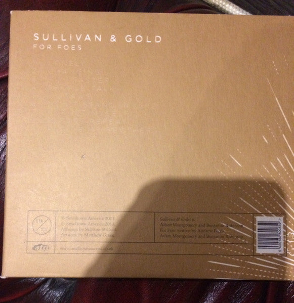 Sullivan & Gold : For Foes (CD, Album)