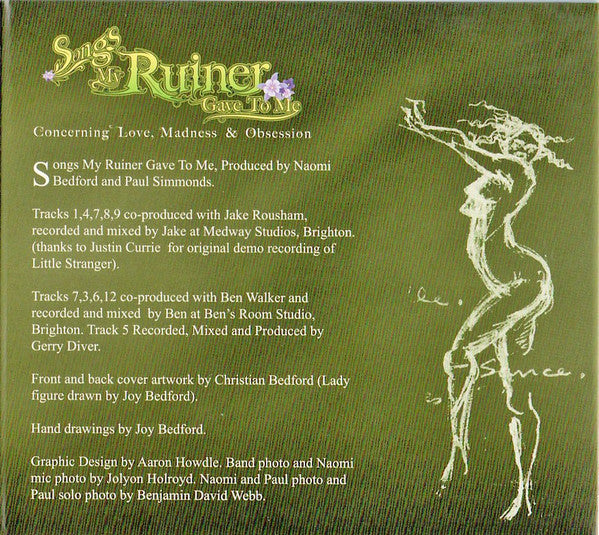 Naomi Bedford e Paul Simmonds : Songs My Ruiner Gave To Me (CD, Album)