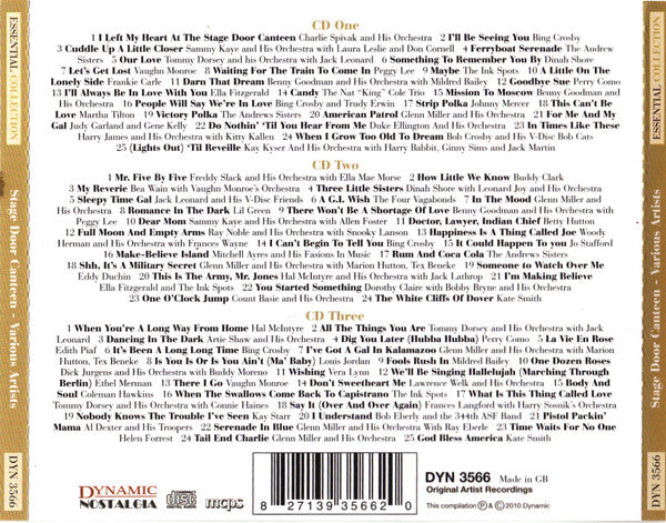 Various : I Left My Heart At The Stage Door Canteen: Remembering The Songs Of WWII (3xCD, Comp)