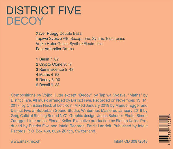 District Five (2) : Decoy (CD, Album)