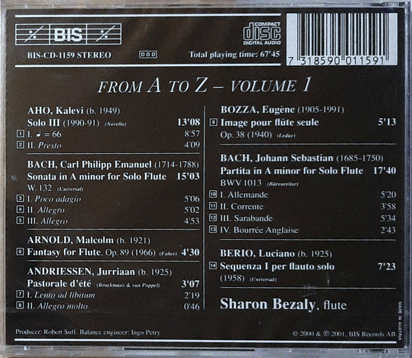 Sharon Bezaly : From A To Z. Volume 1 (CD, Album)