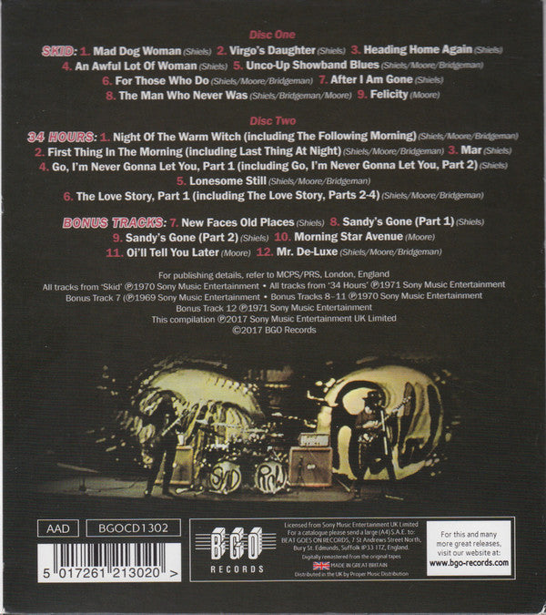 Skid Row (2) : SKID ⋆ 34 Hours + Bonus Tracks (2xCD, Comp, RE, RM, O-C)