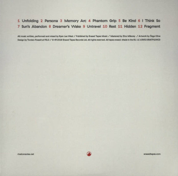 Rival Consoles : Persona (CD, Album)