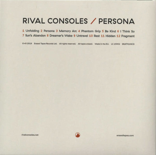 Rival Consoles : Persona (CD, Album)