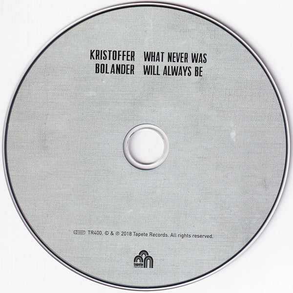 Kristoffer Bolander : What Never Was Will Always Be (CD, Album)