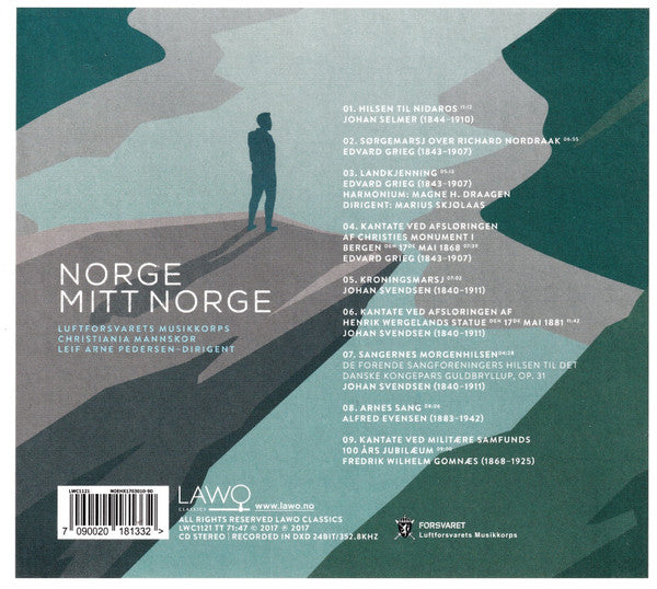 Luftforsvarets Musikkorps, Christiania Mannskor, Leif Arne Pedersen : Norge Mitt Norge (CD, Album)