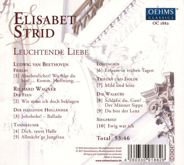 Elisabet Strid, Ludwig van Beethoven & Richard Wagner, Bulgarian Radio Symphony Orchestra, Ivan Anguélov : Leuchtende Liebe (CD, Album)