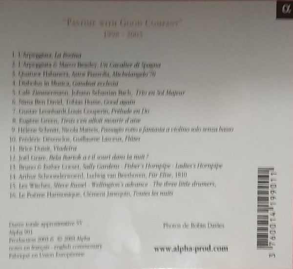 Various : "Pastime With Good Company" 1998 - 2003 (CD, Comp, Smplr)