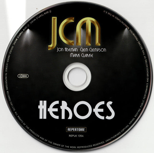 JCM (Jon Hiseman, Clem Clempson, Mark Clarke) : Heroes (CD, Album)