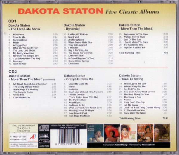 Dakota Staton : Five Classic Albums (2xCD, Comp, RM)
