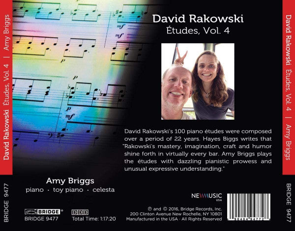 David Rakowski, Amy Briggs : Études, Vol. 4 (CD, Album)