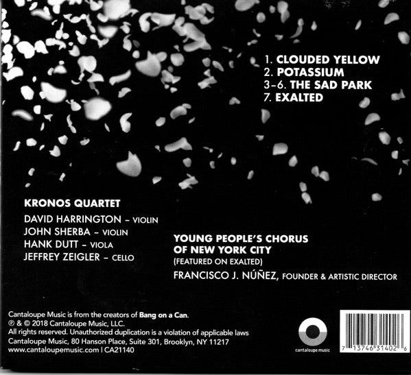 Michael Gordon (2), Kronos Quartet : Clouded Yellow (CD, Album)